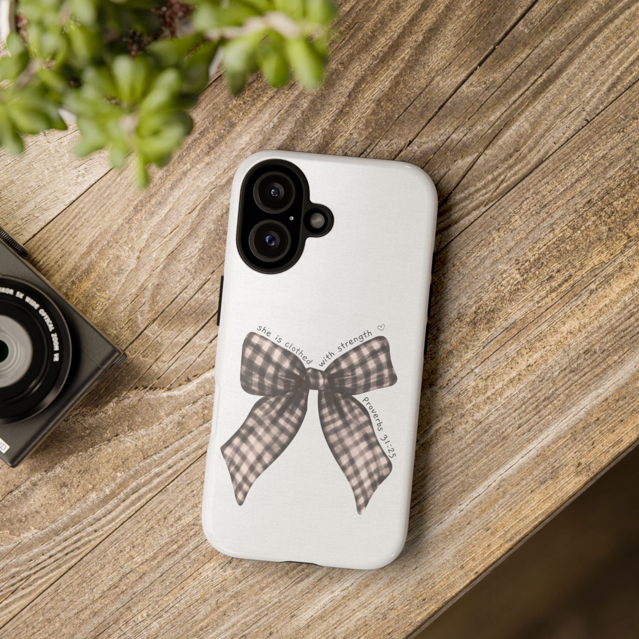 Proverbs 31 Rustic Bow Non MagSafe Phone Case