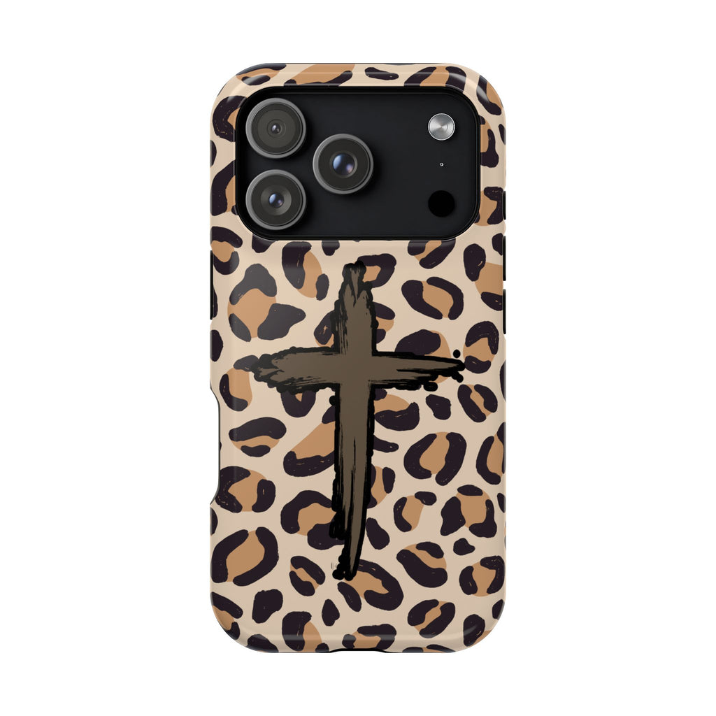 Rugged Cross Leopard Phone case