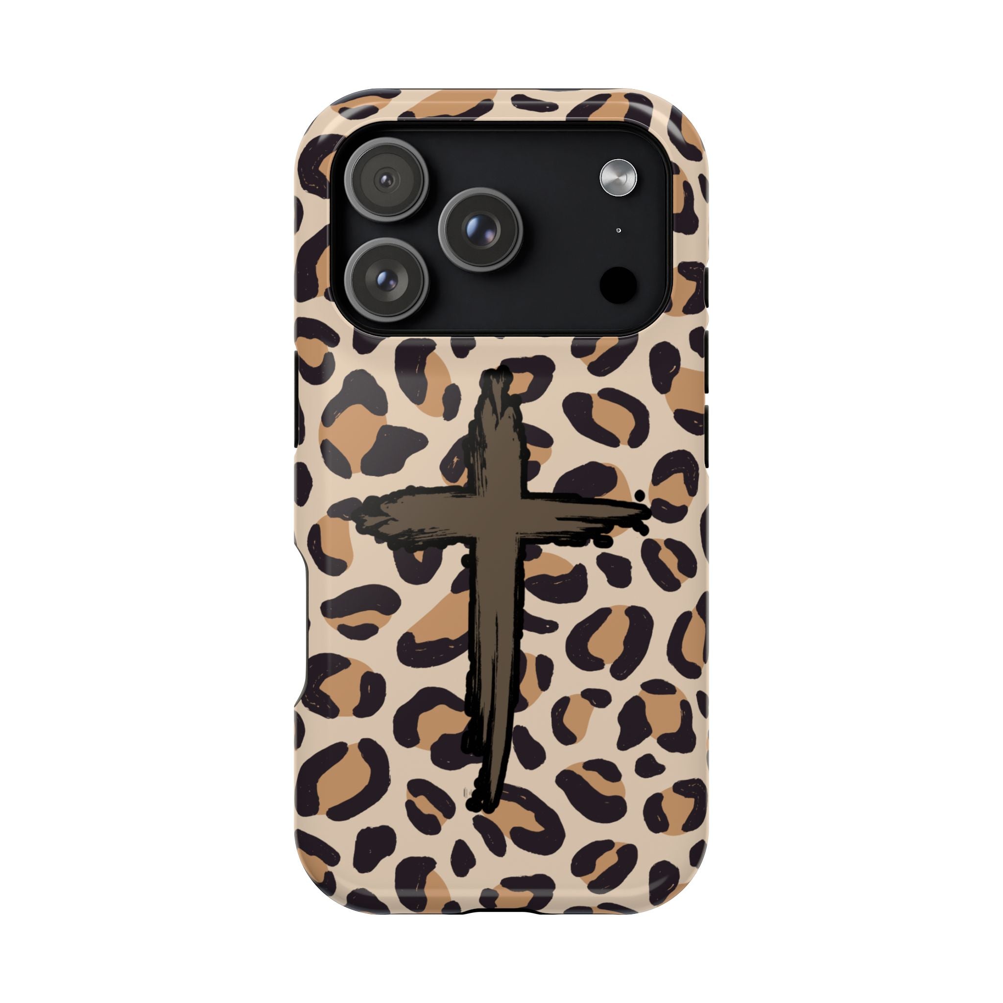 Rugged Cross Leopard Phone case