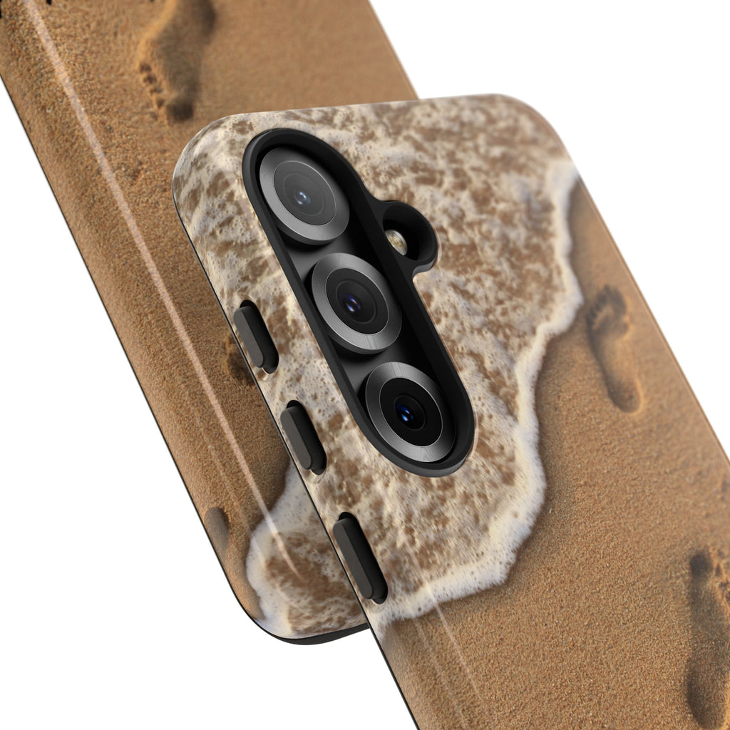 Footprints in the sand phone case