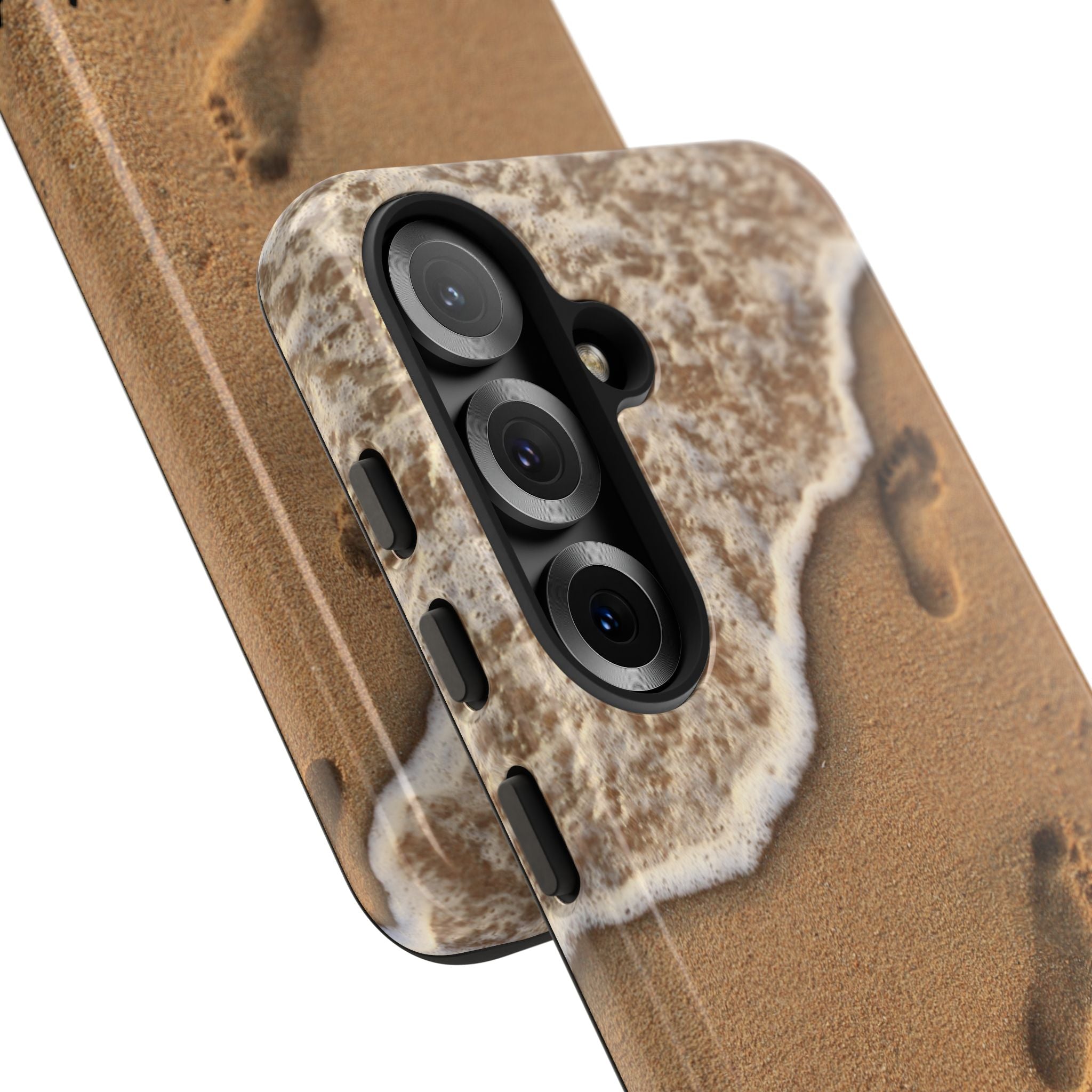 Footprints in the sand phone case