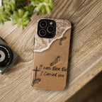 Footprints in the sand phone case