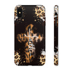 Faith Leopard Cross Non MagSafe Phone Case