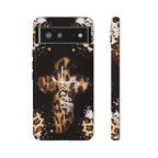 Faith Leopard Cross Non MagSafe Phone Case