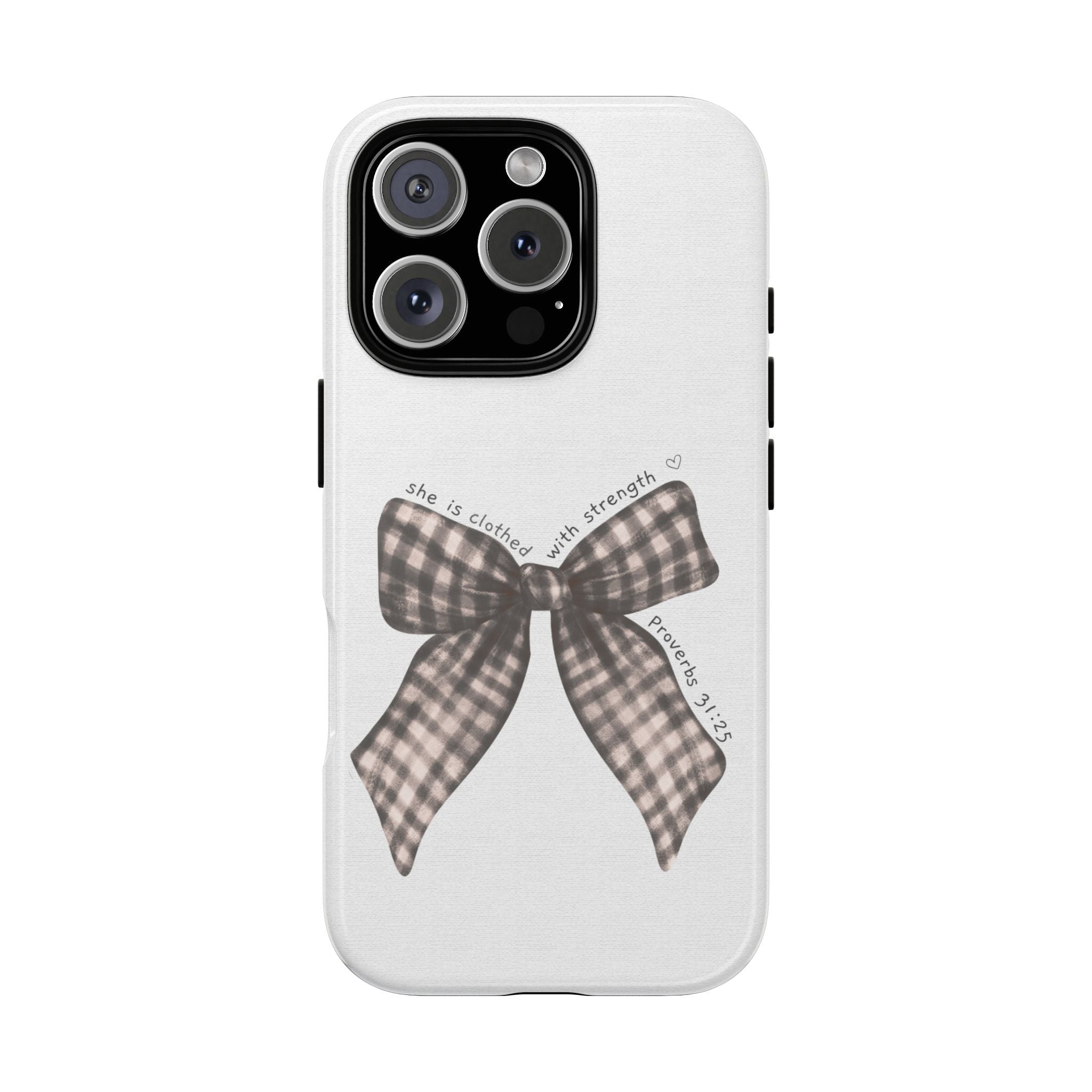 Proverbs 31 Rustic Bow Non MagSafe Phone Case