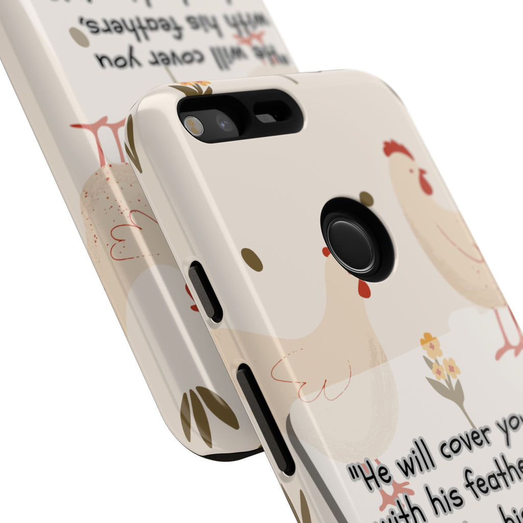 Psalm 91:4 Chicken Phone Case