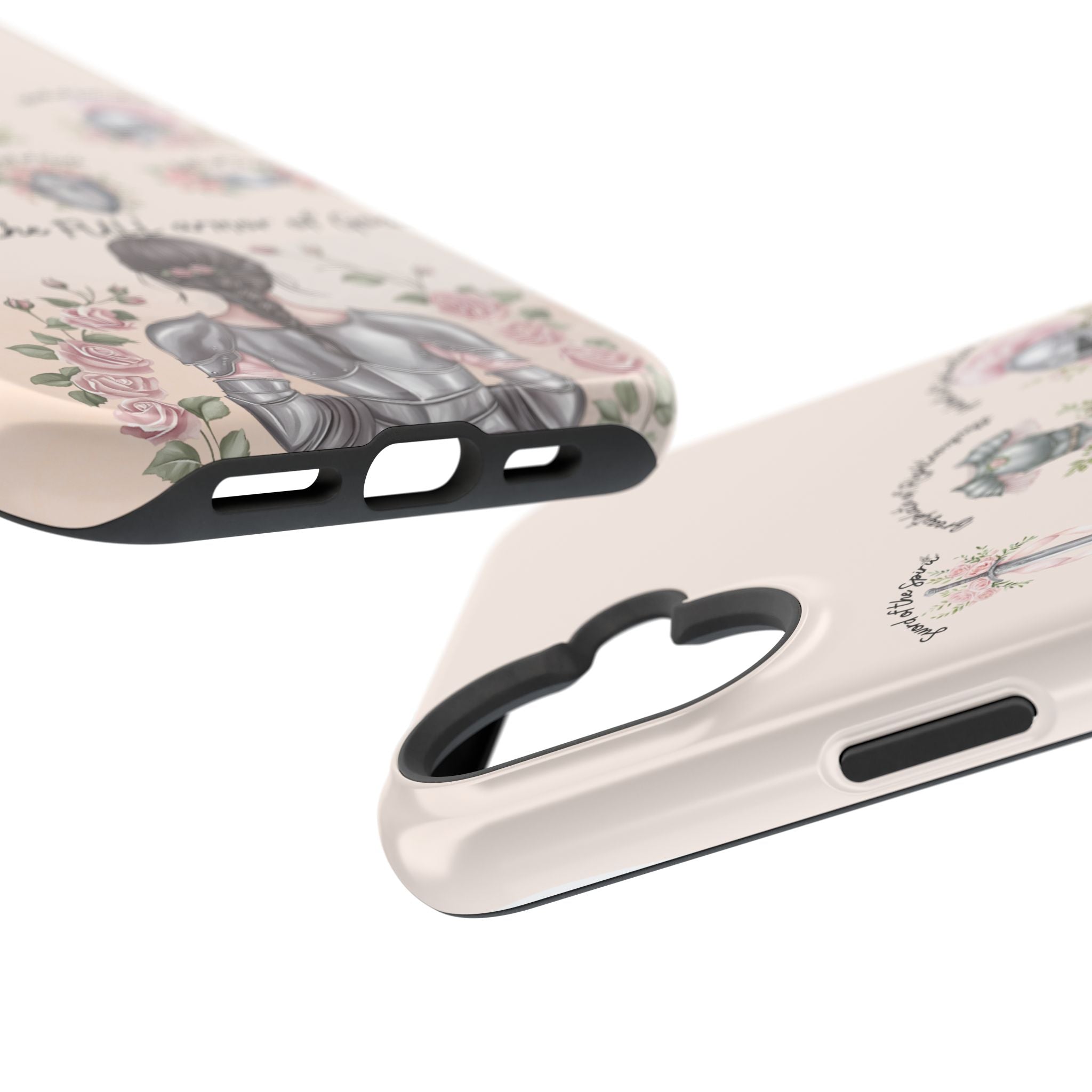 Armor of God Phone Case (dark hair, light skinned woman)