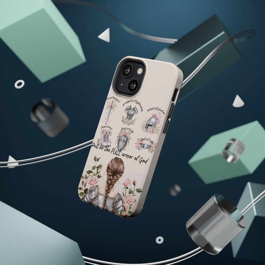 Armor of God (brown hair) phone case