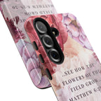 Matthew 6:28 Floral Samsung/Android Phone Case