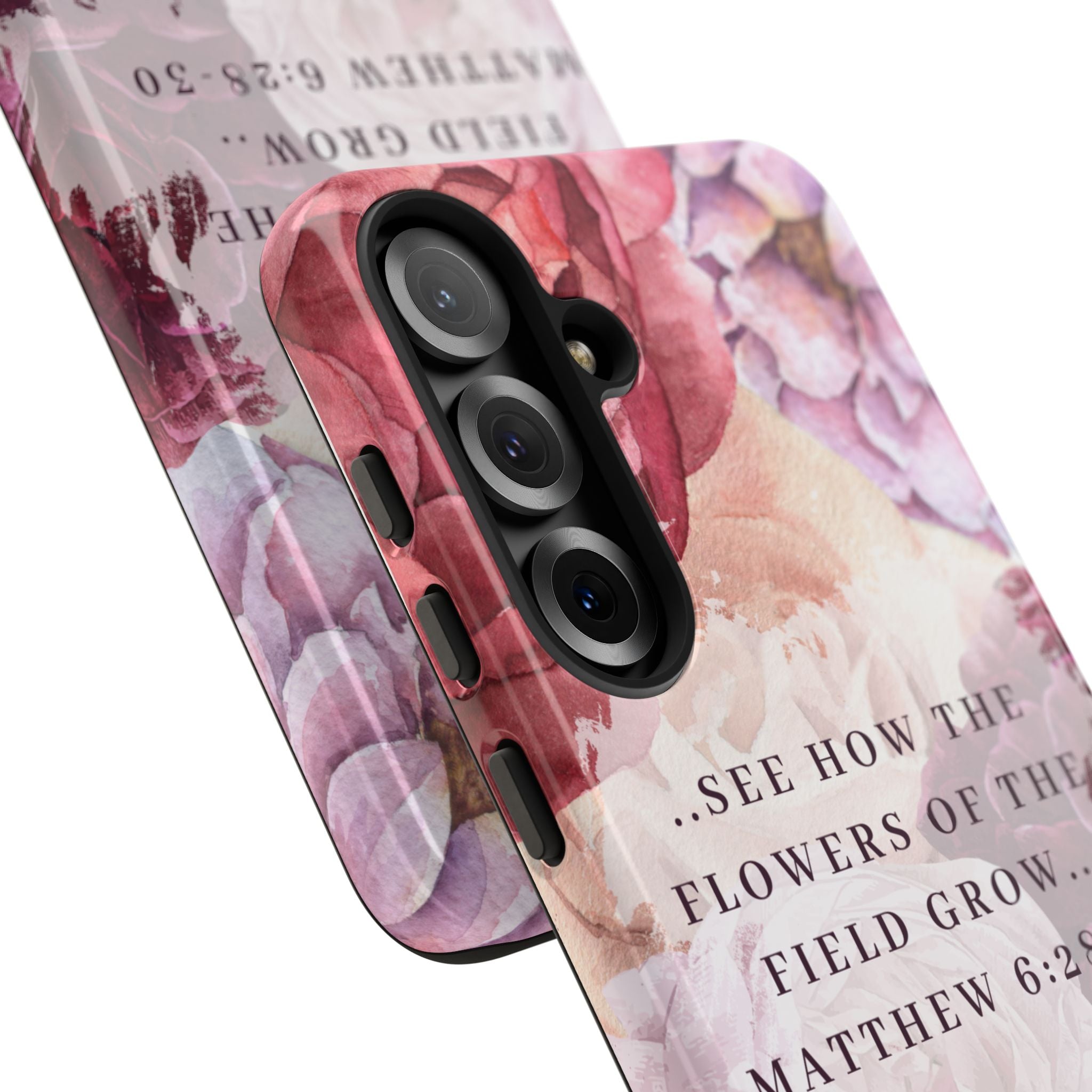 Matthew 6:28 Floral Samsung/Android Phone Case