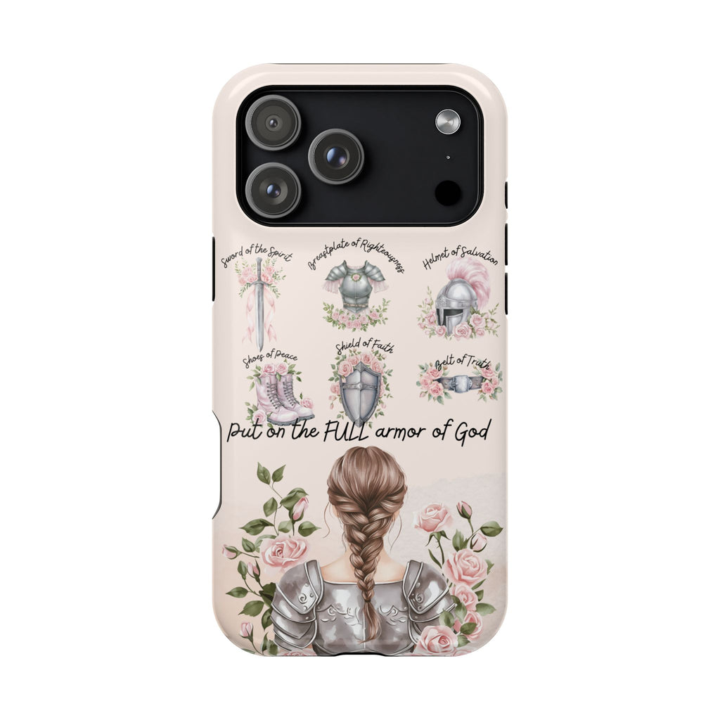 Armor of God (brown hair) phone case