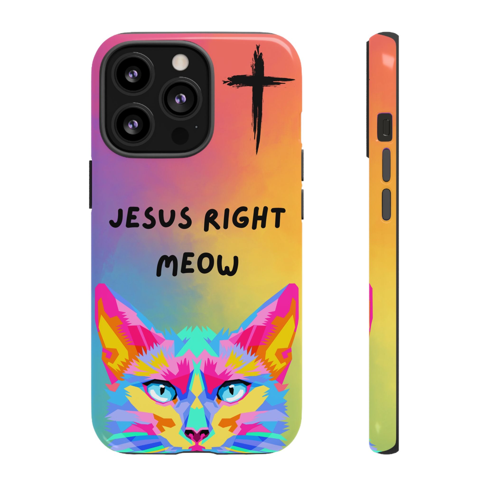 Jesus Right Meow Non MagSafe Phone Case