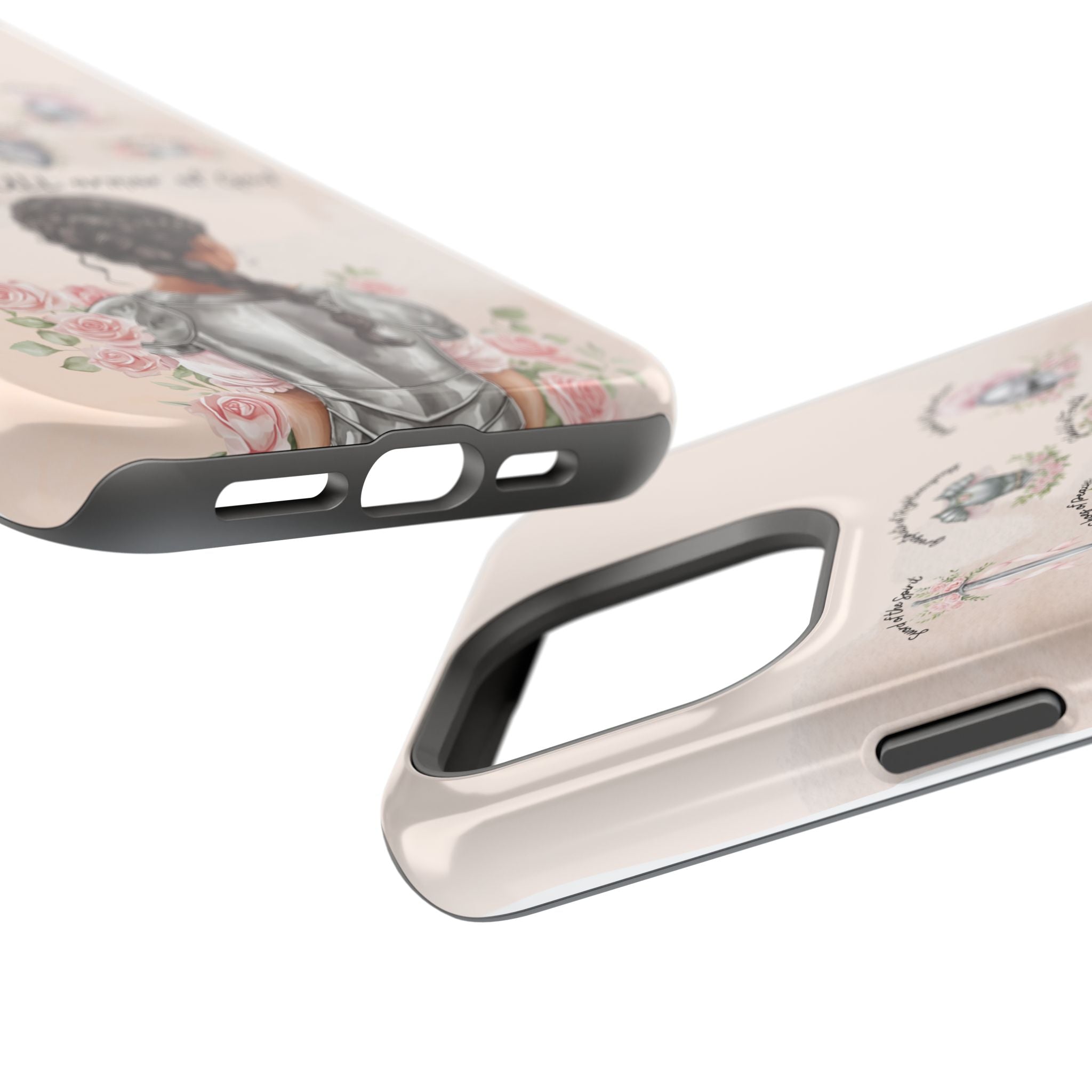 Armor of God (Dark haired woman) phone case