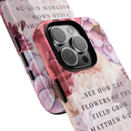 Matthew 6:28 Floral Samsung/Android Phone Case