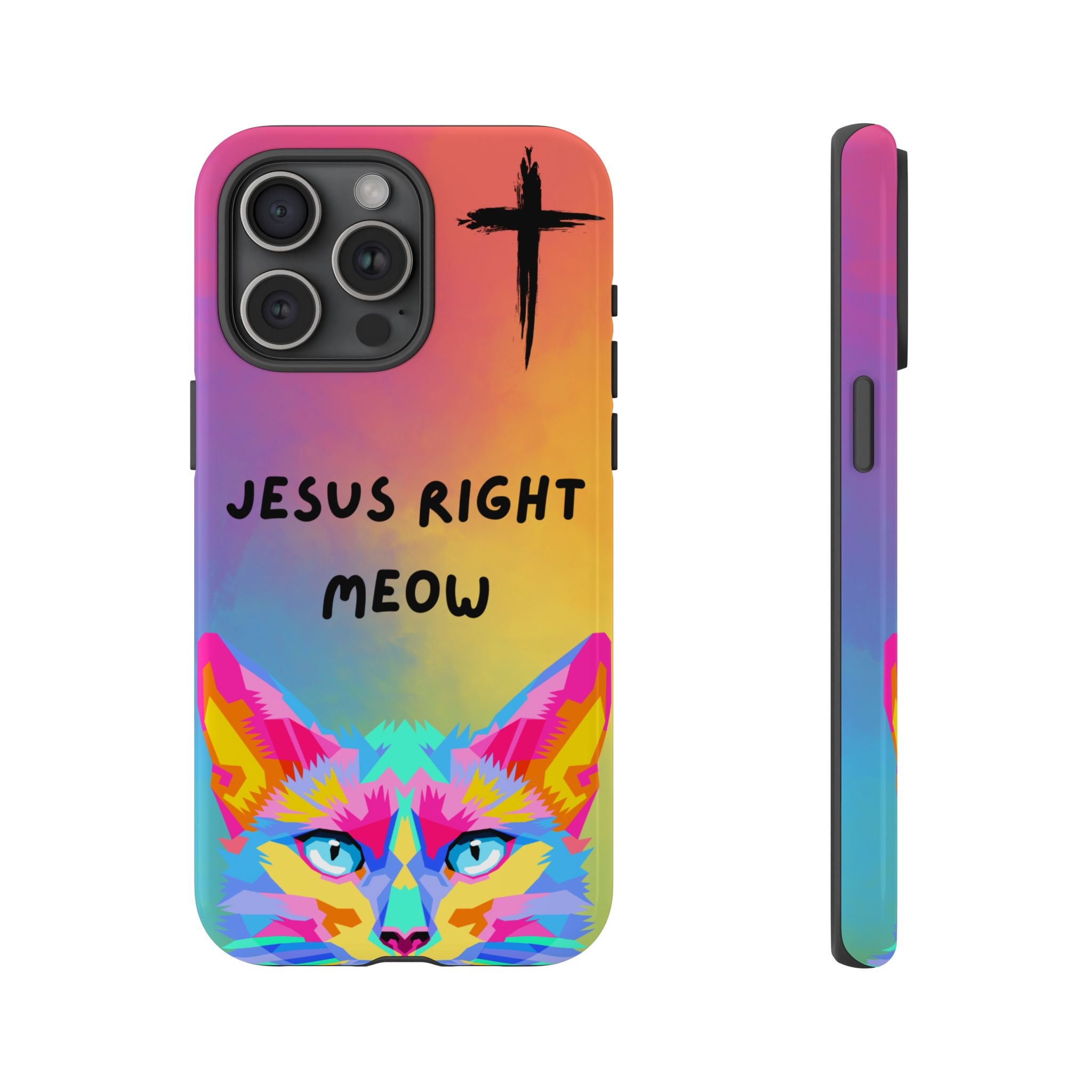 Jesus Right Meow Non MagSafe Phone Case