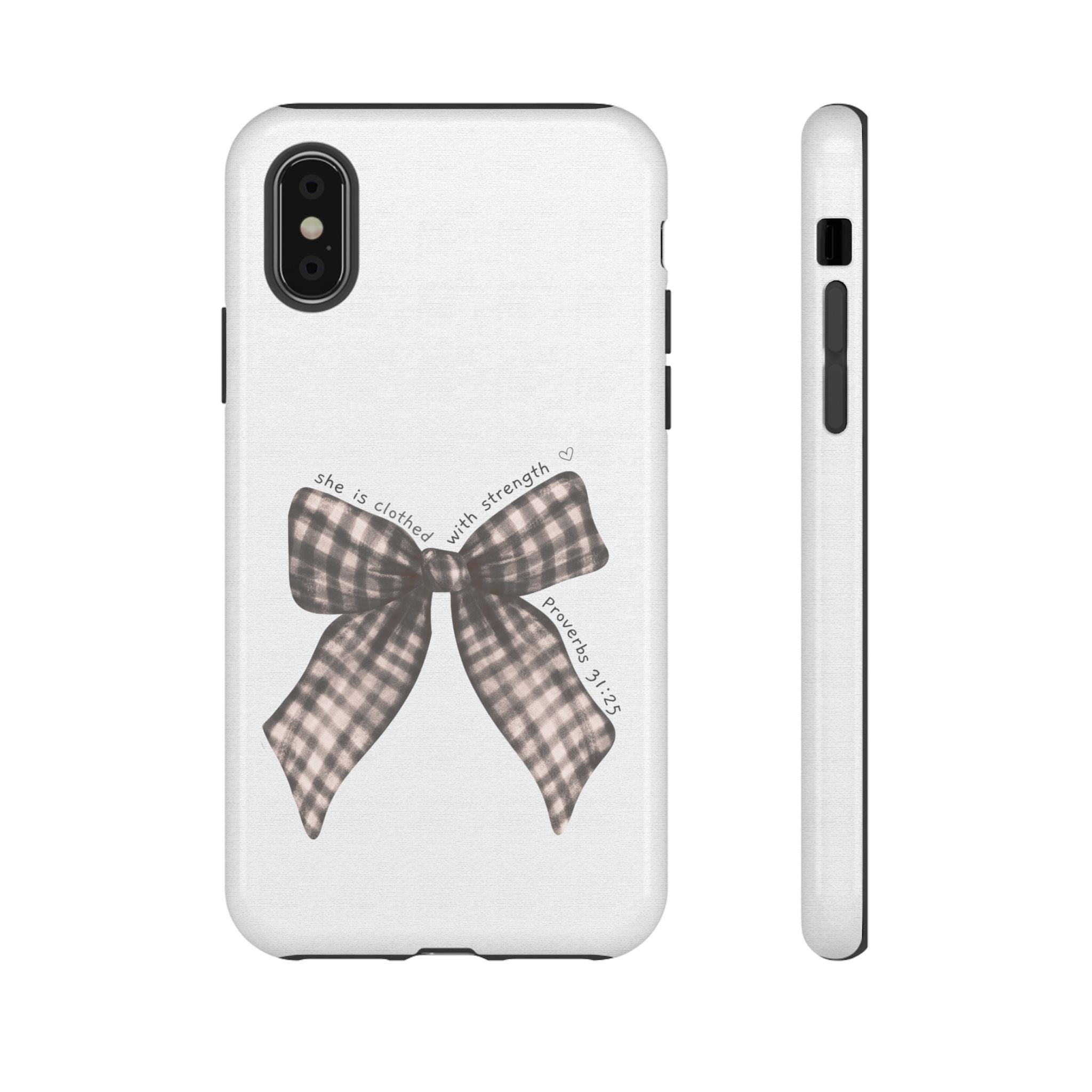 Proverbs 31 Rustic Bow Non MagSafe Phone Case