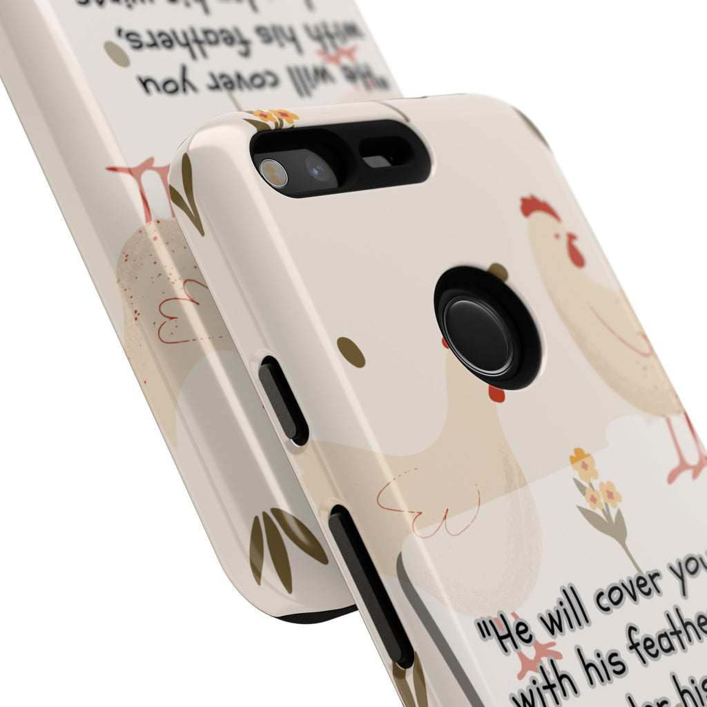 Psalm 91:4 Chicken Phone Case