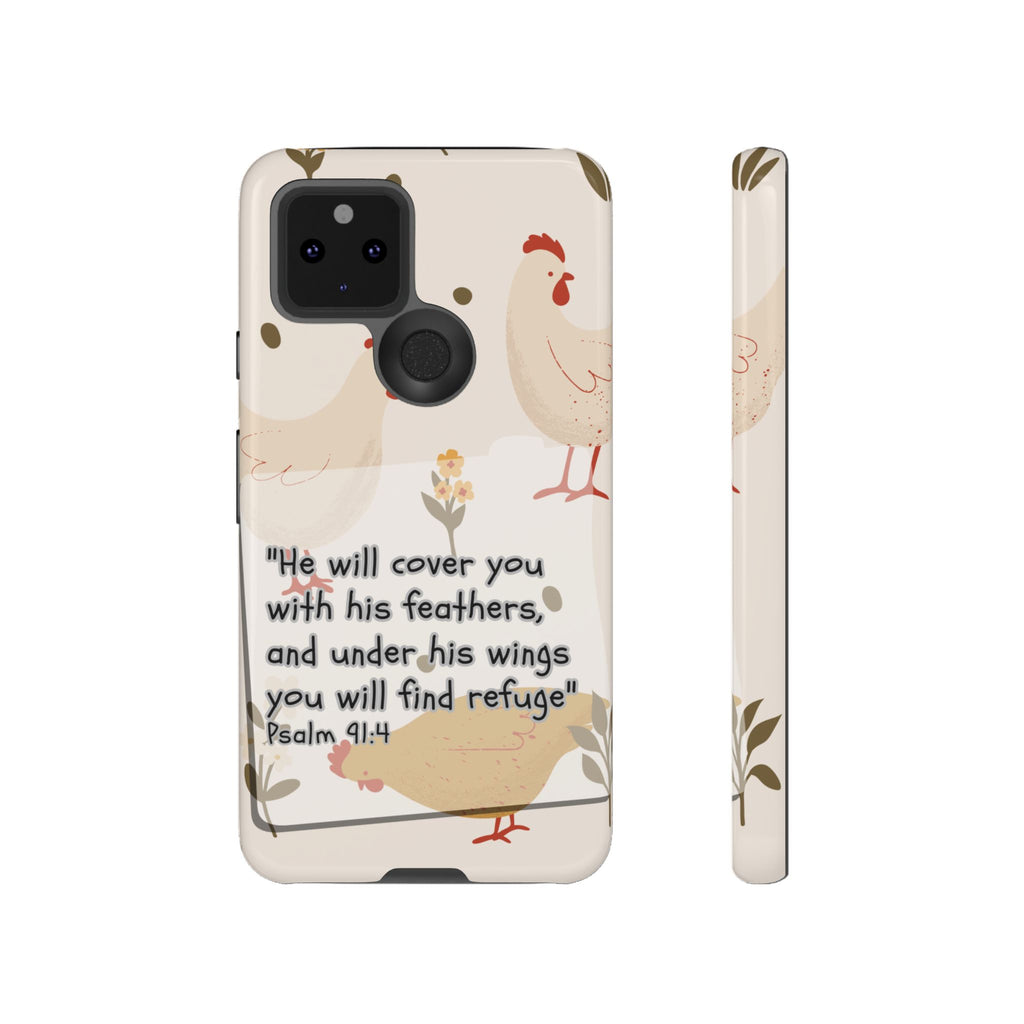 Psalm 91:4 Chicken Phone Case