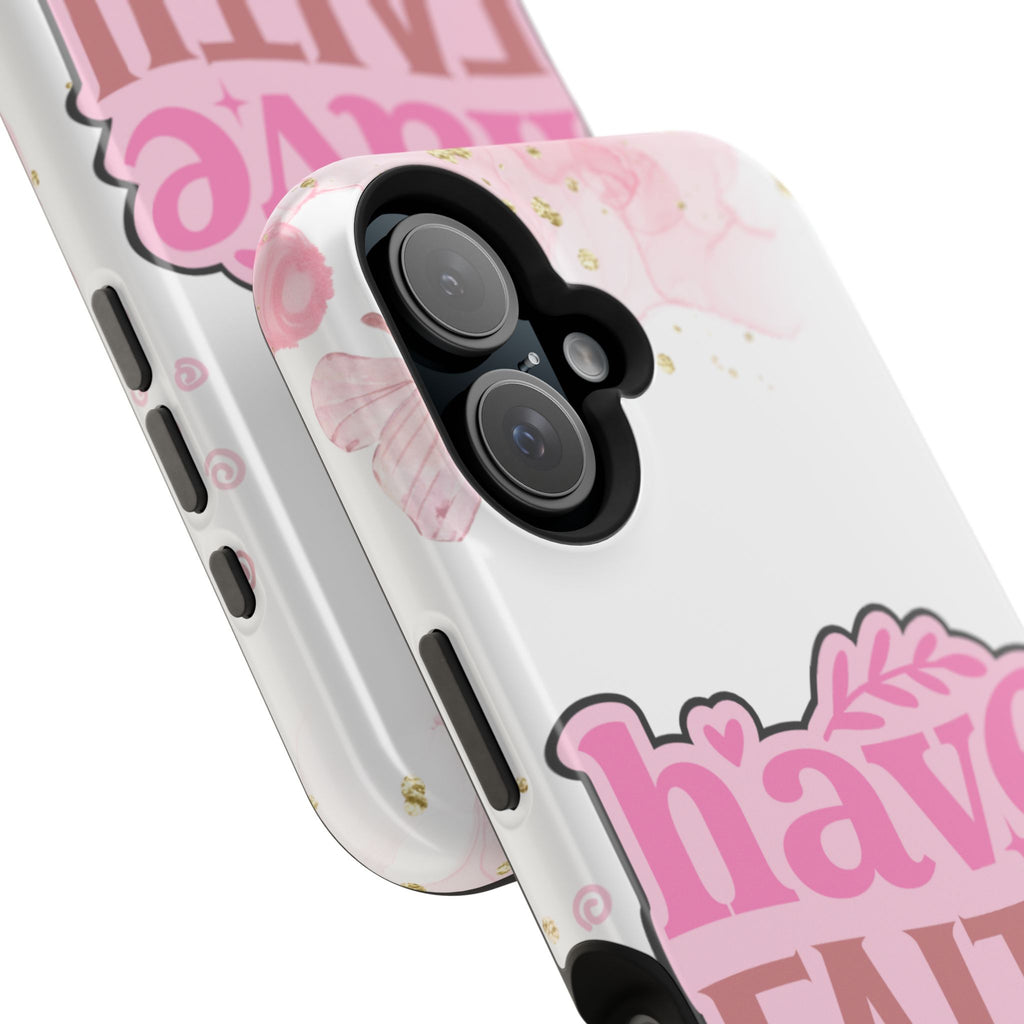 Have Faith Pink Butterfly Phone Case