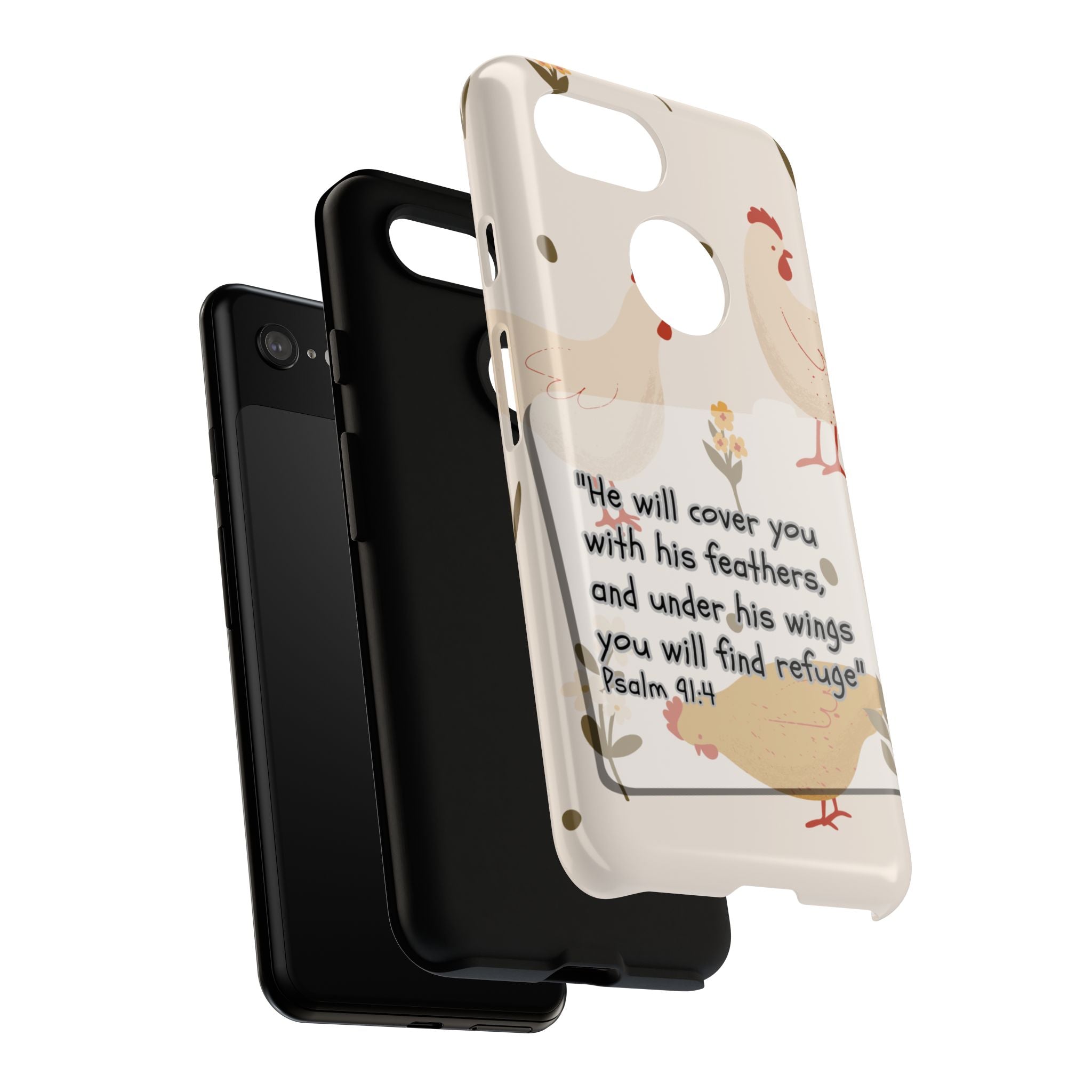 Psalm 91:4 Chicken Phone Case