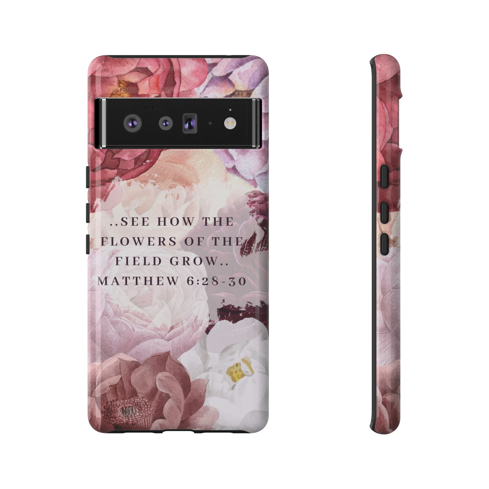 Matthew 6:28 Floral Samsung/Android Phone Case