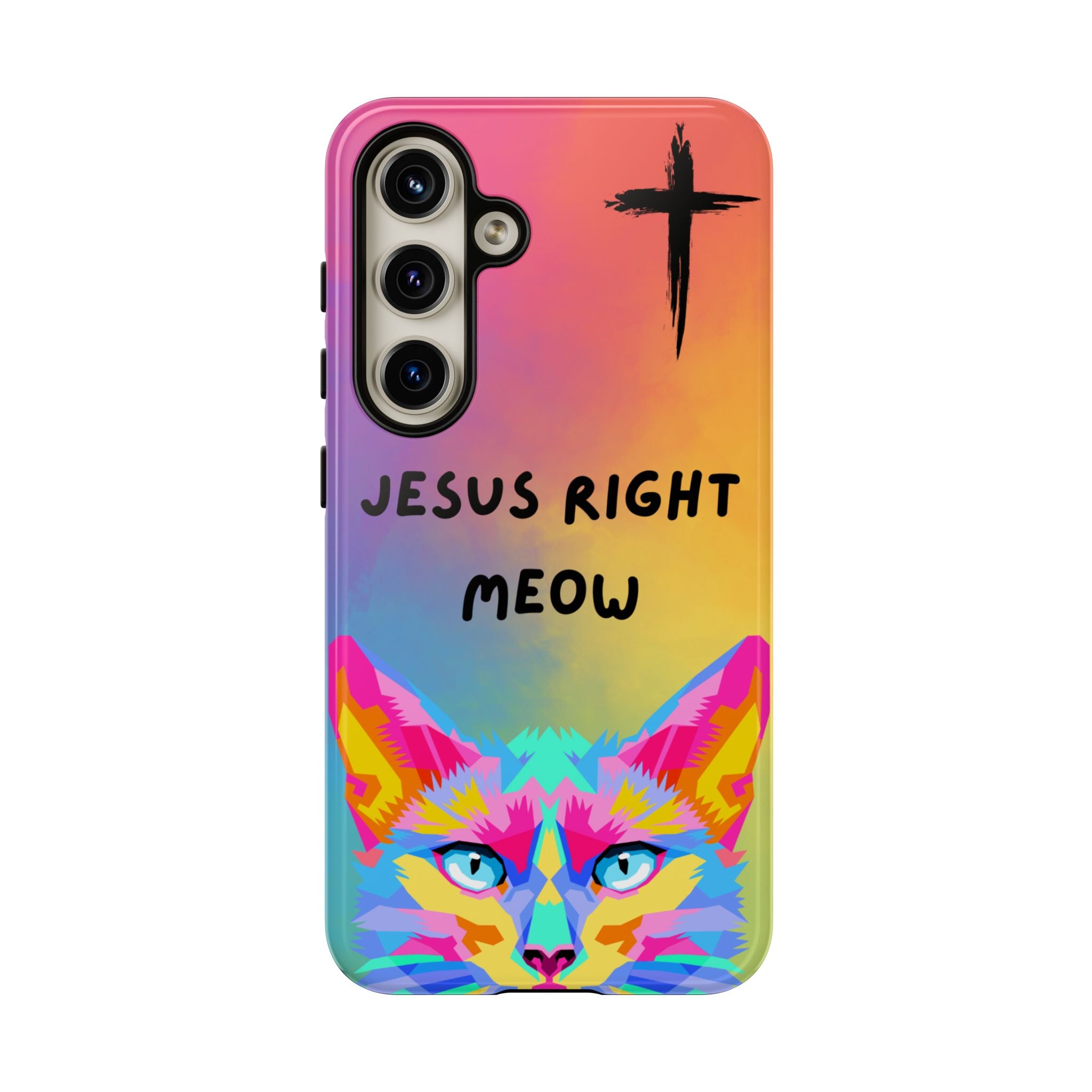 Jesus Right Meow Non MagSafe Phone Case