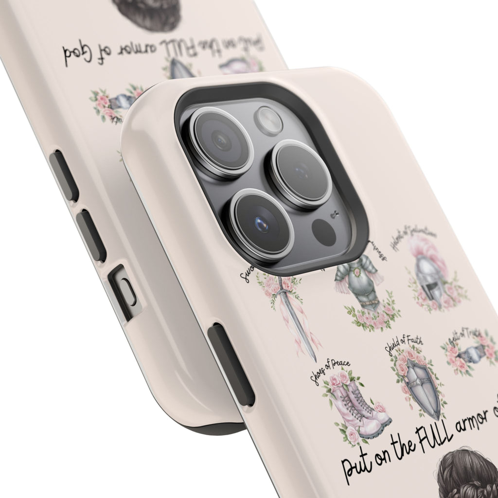 Armor of God (Dark haired woman) phone case