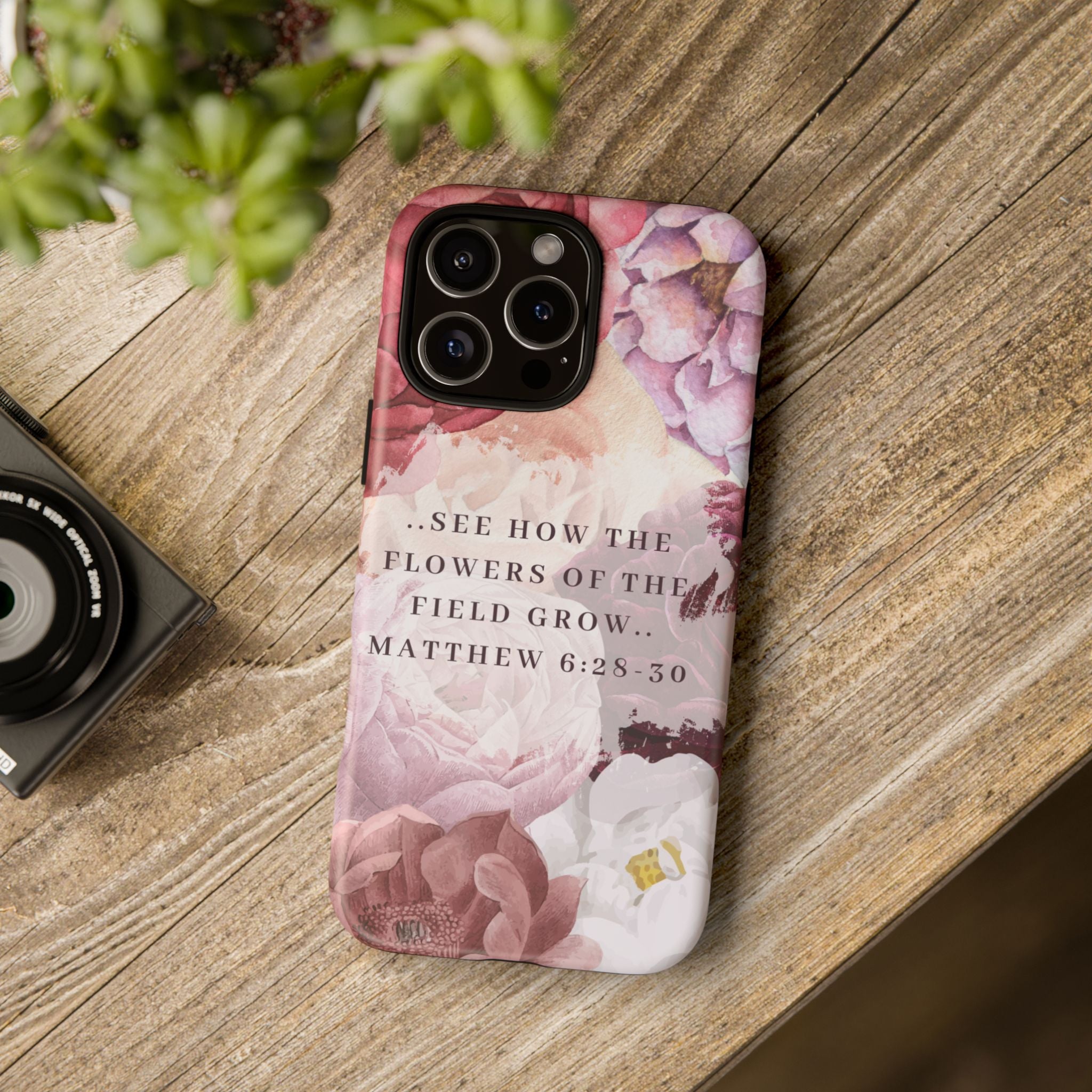 Matthew 6:28 Floral Samsung/Android Phone Case