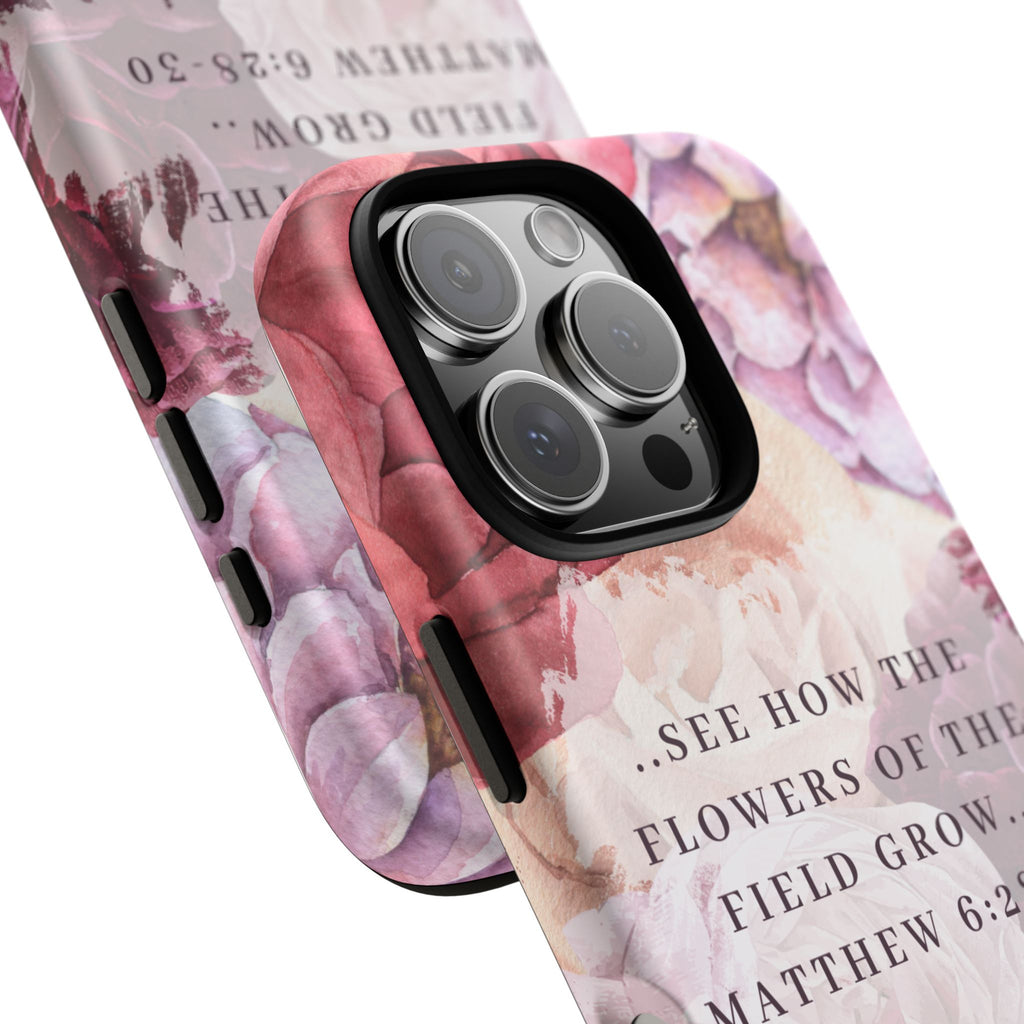 Matthew 6:28 Floral Samsung/Android Phone Case
