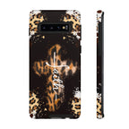 Faith Leopard Cross Non MagSafe Phone Case