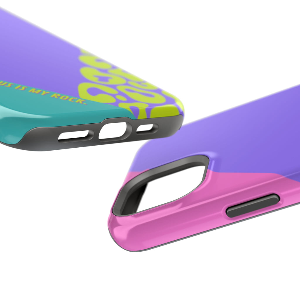 Jesus Is My Rock 90's Design Phone Case