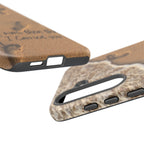 Footprints in the sand phone case