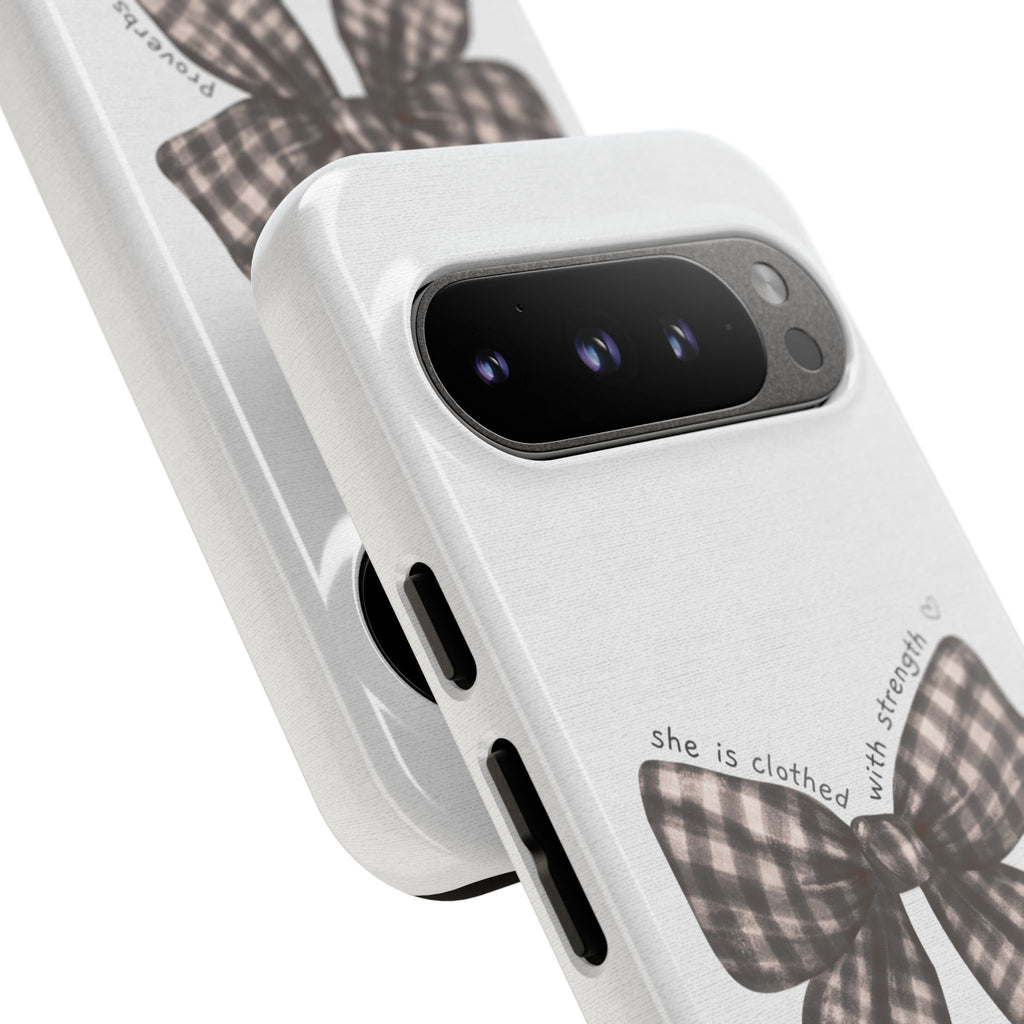 Proverbs 31 Rustic Bow Non MagSafe Phone Case