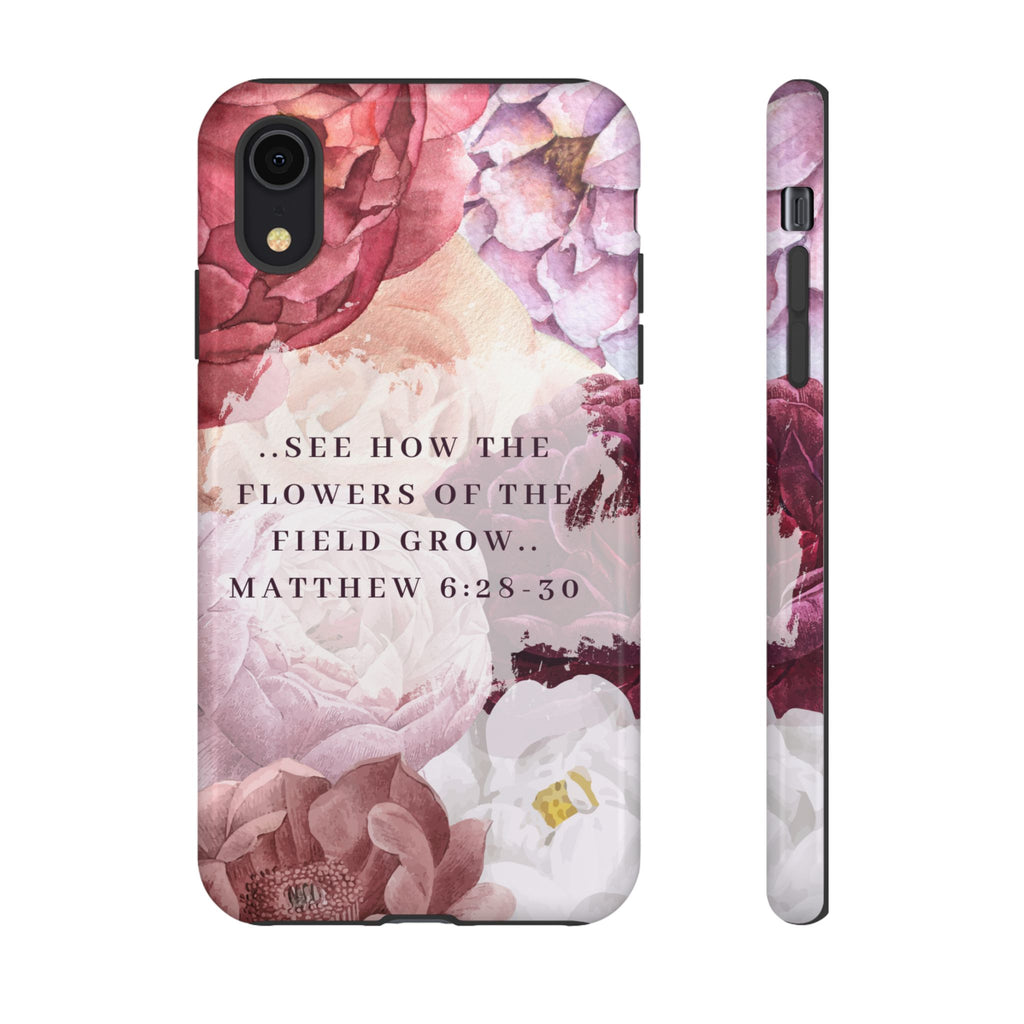 Matthew 6:28 Floral Samsung/Android Phone Case