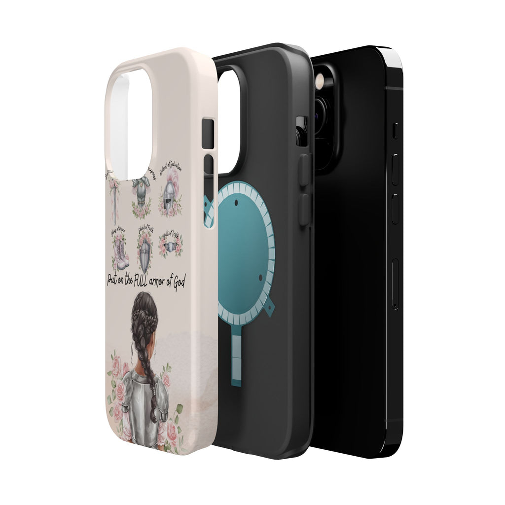 Armor of God (Dark haired woman) phone case