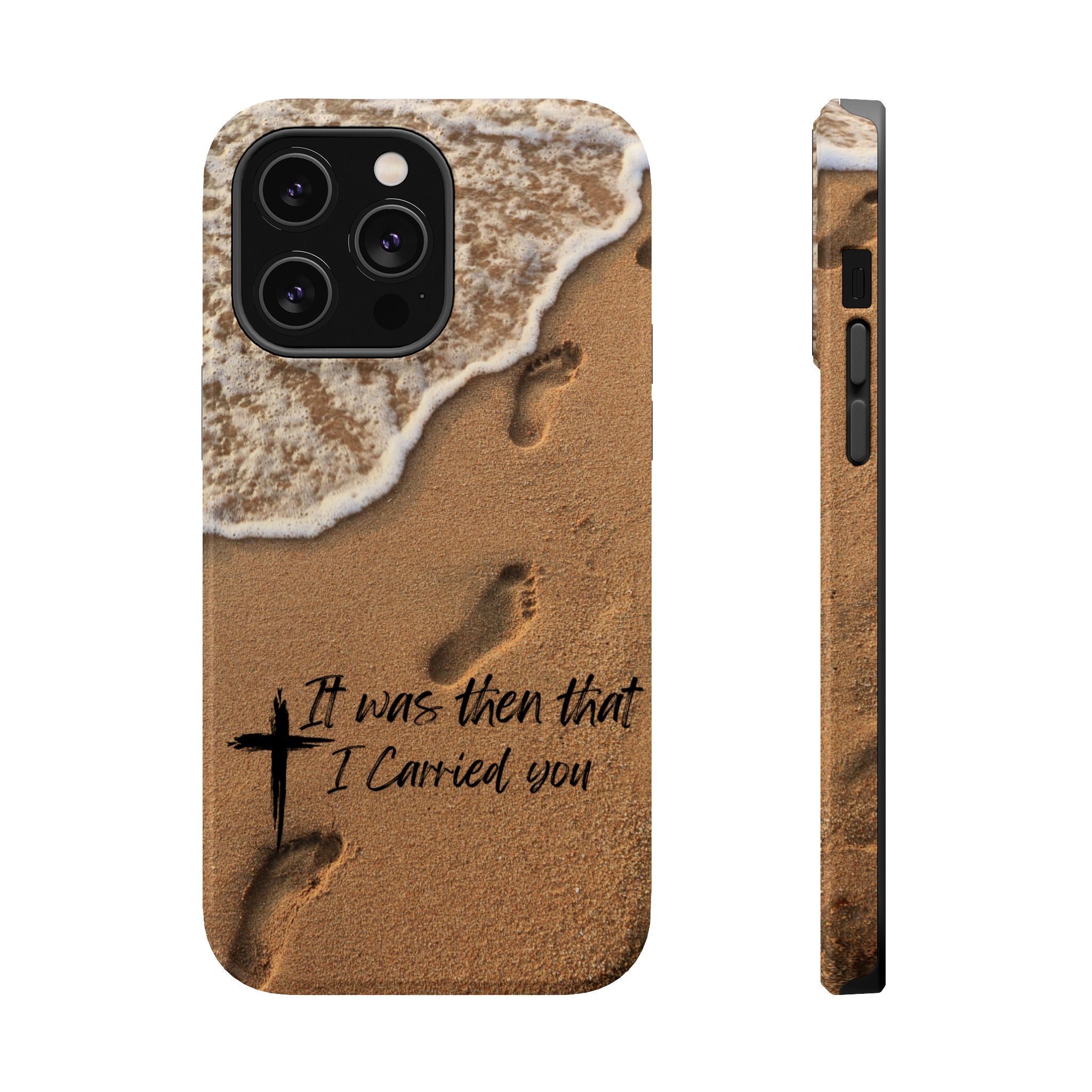 Footprints in the sand MagSafe Phone Case