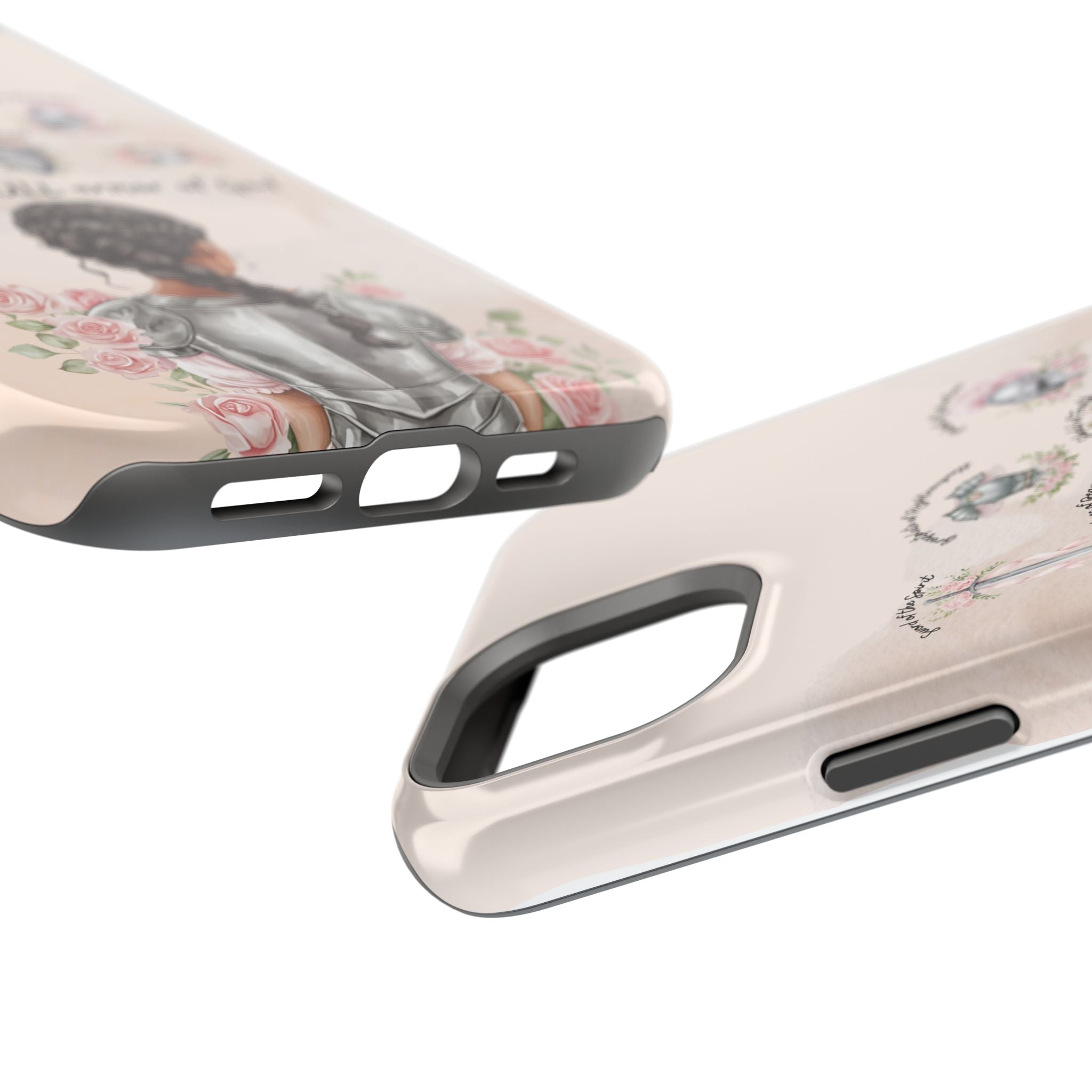 Armor of God (Dark haired woman) phone case