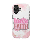 Have Faith Pink Butterfly Phone Case