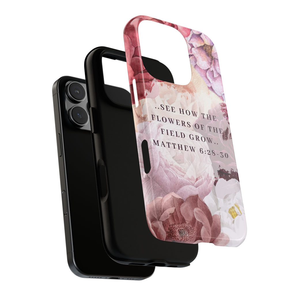 Matthew 6:28 Floral Samsung/Android Phone Case