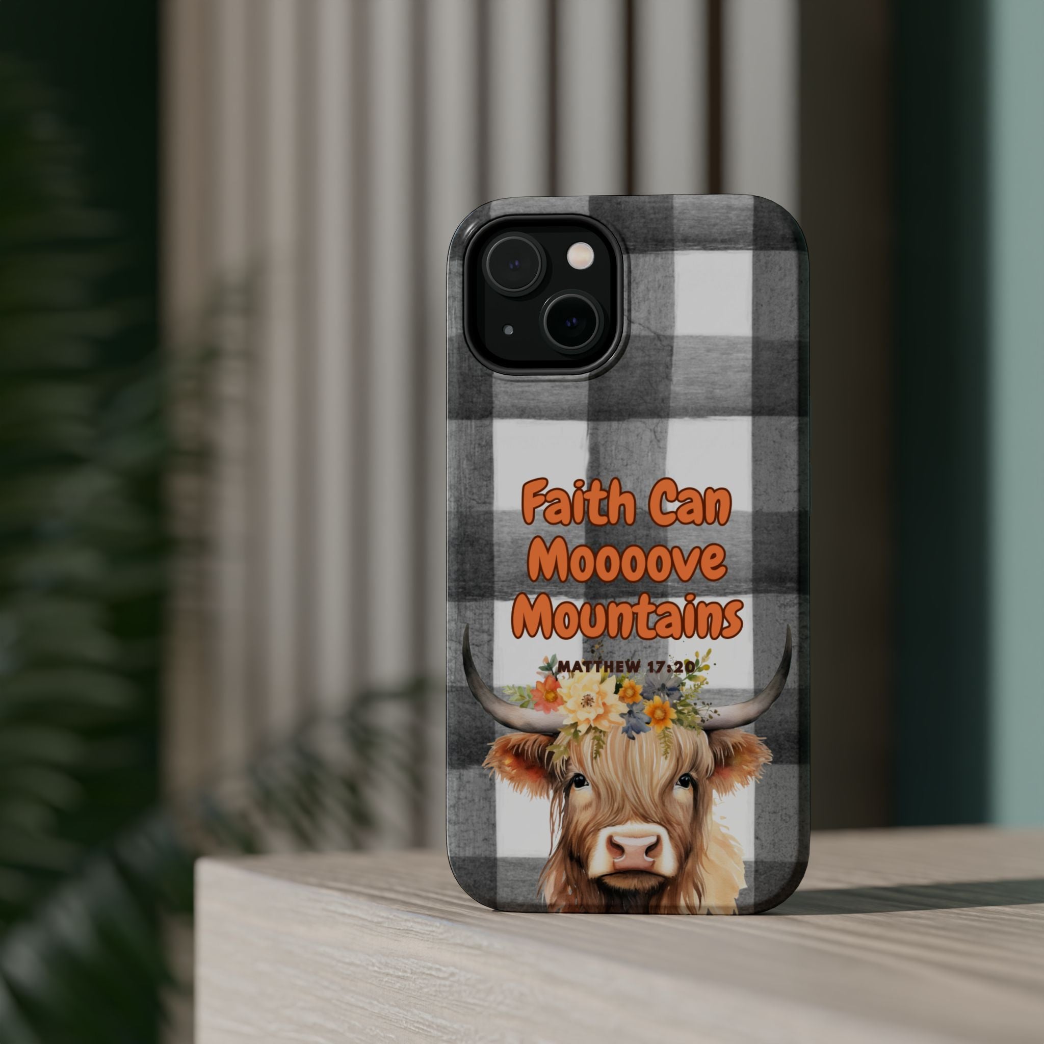 Faith Can Moooove Mountains Phone Case