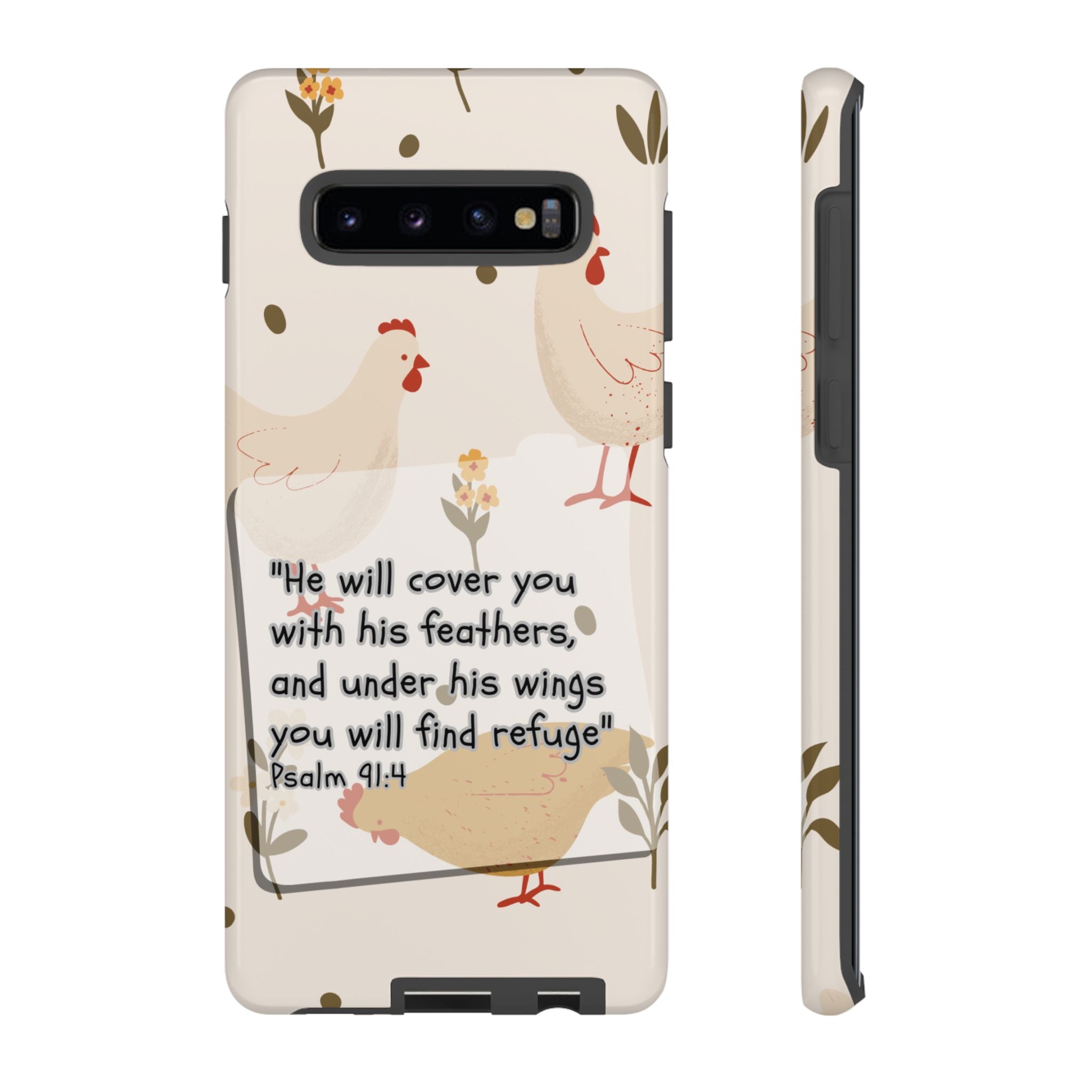 Psalm 91:4 Chicken Phone Case