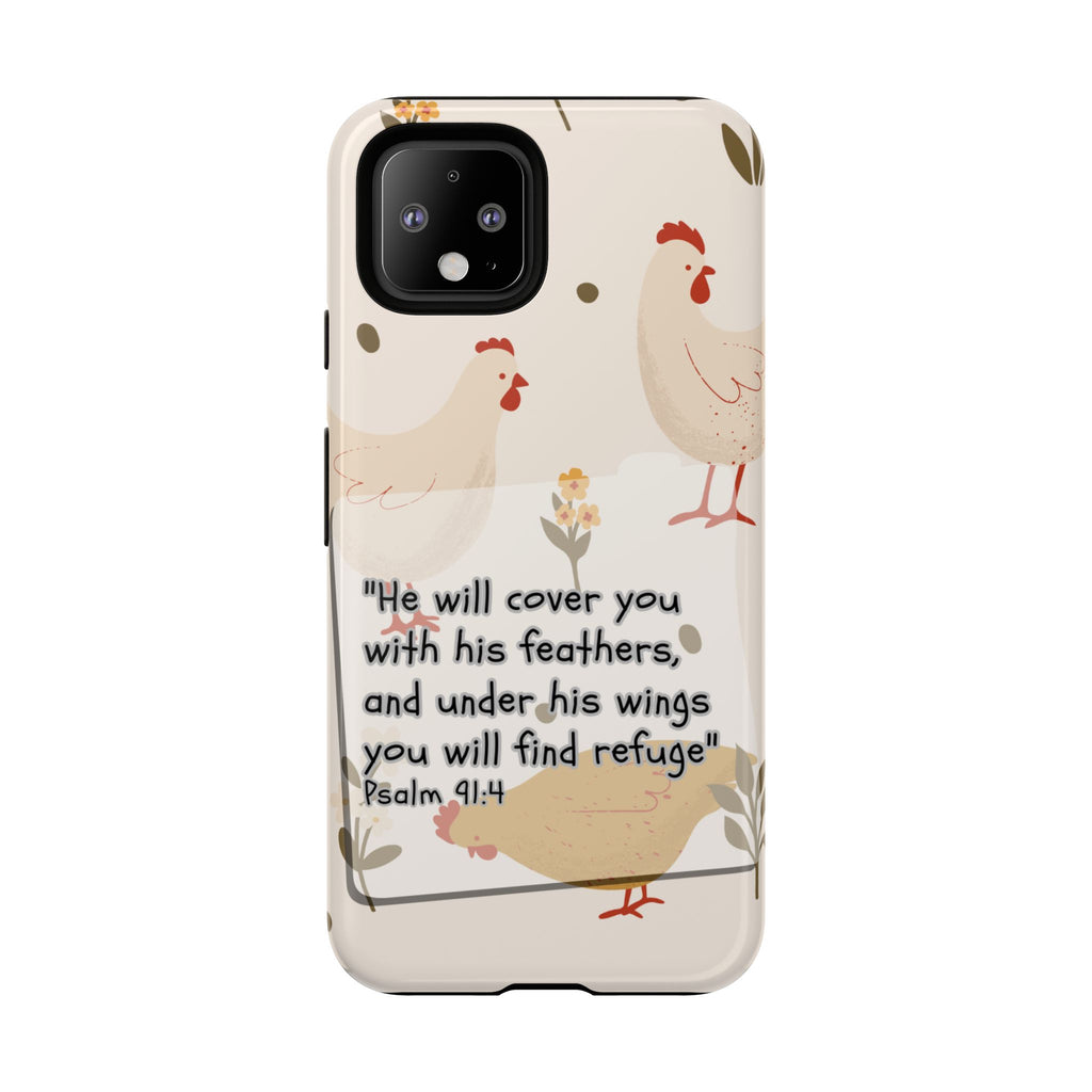 Psalm 91:4 Chicken Phone Case