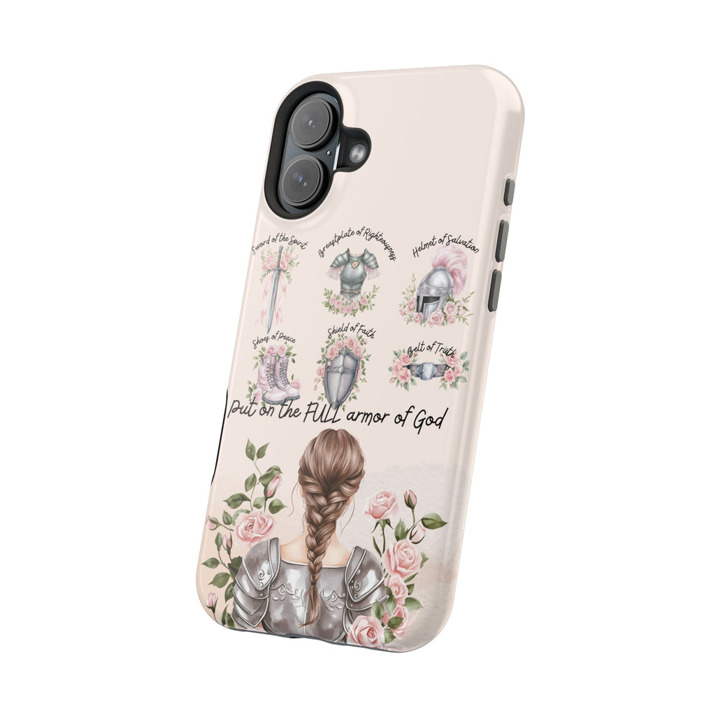 Armor of God (brown hair) phone case