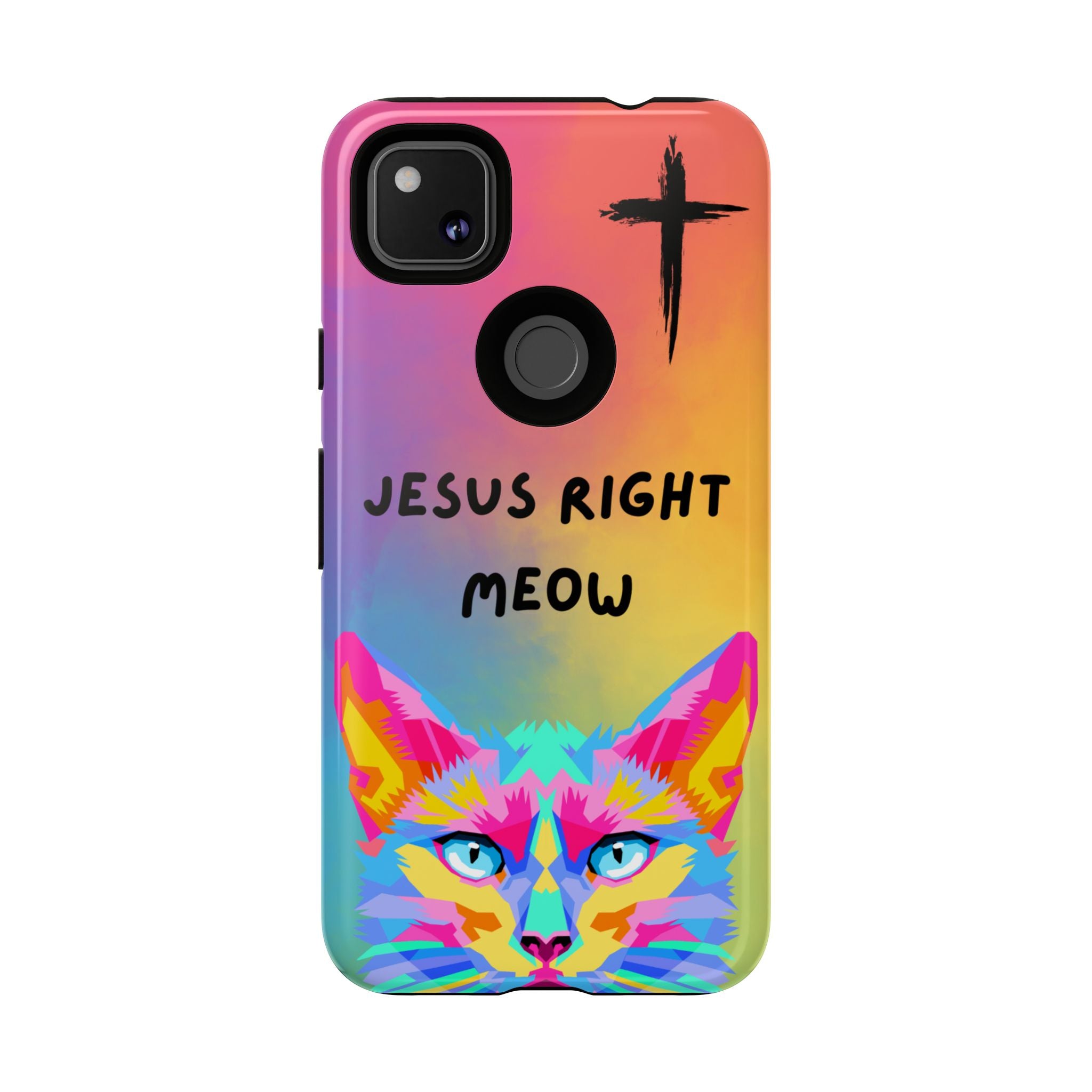 Jesus Right Meow Non MagSafe Phone Case