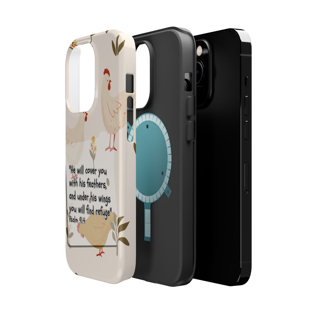 Psalm 91:4 Chicken Phone Case