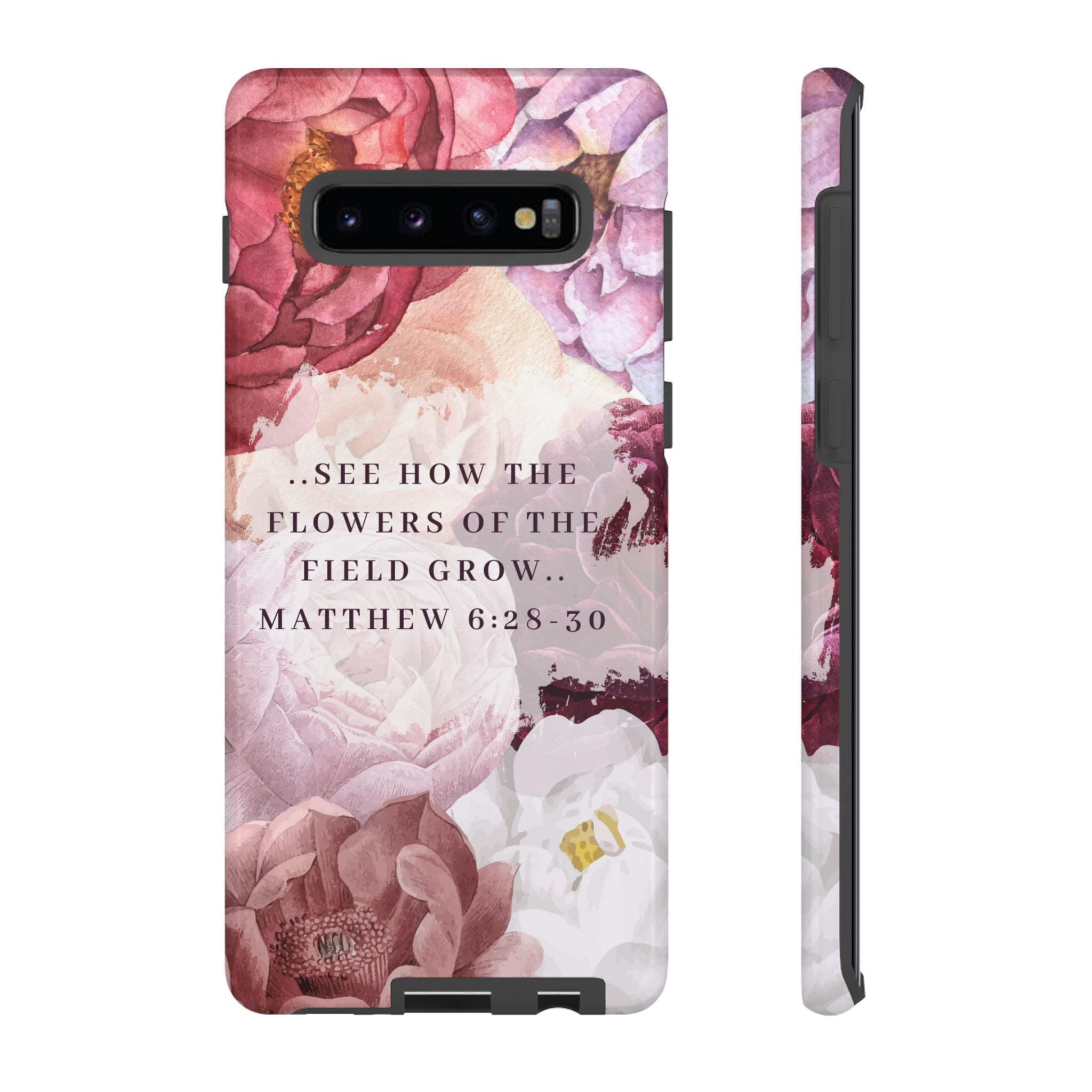 Matthew 6:28 Floral Samsung/Android Phone Case