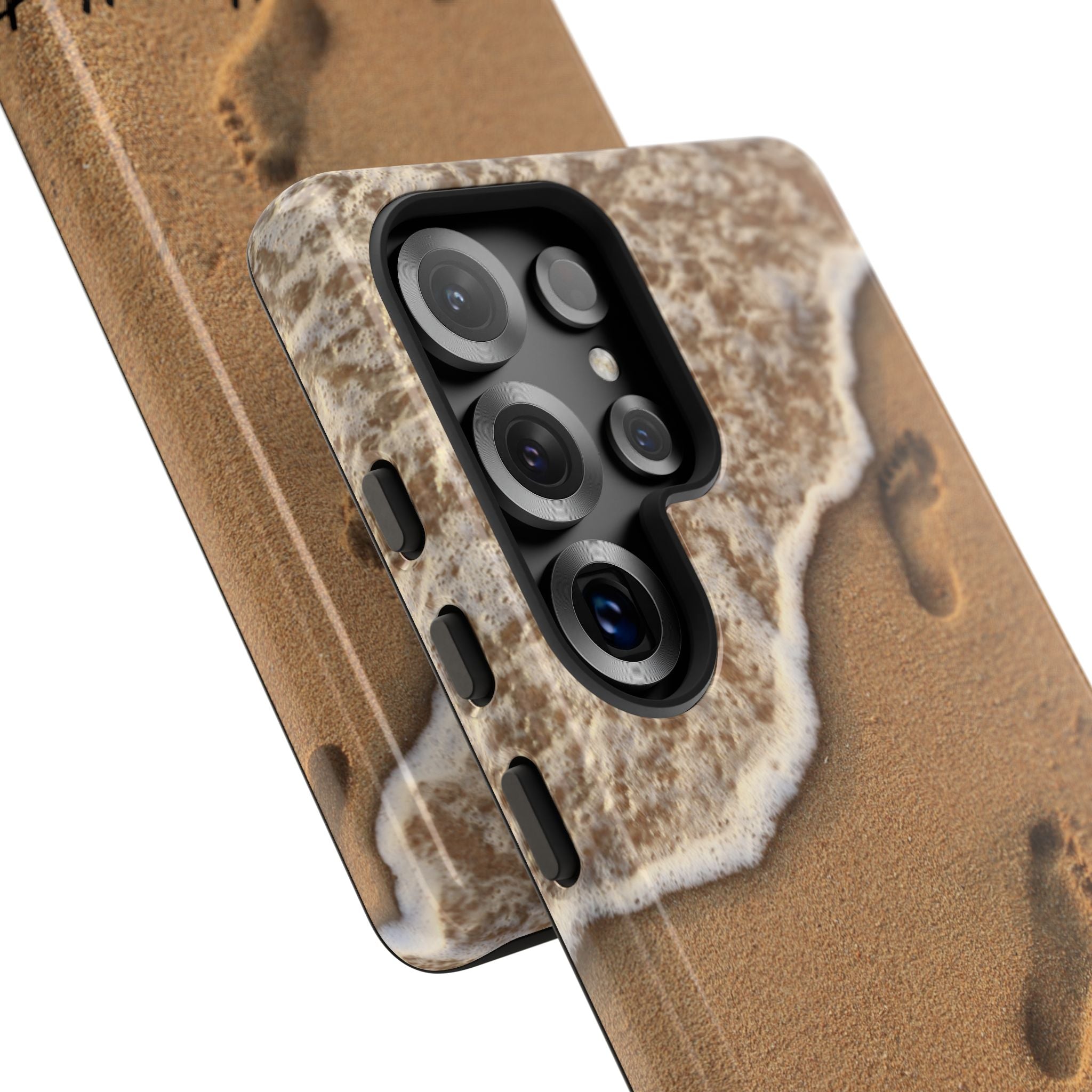 Footprints in the sand phone case