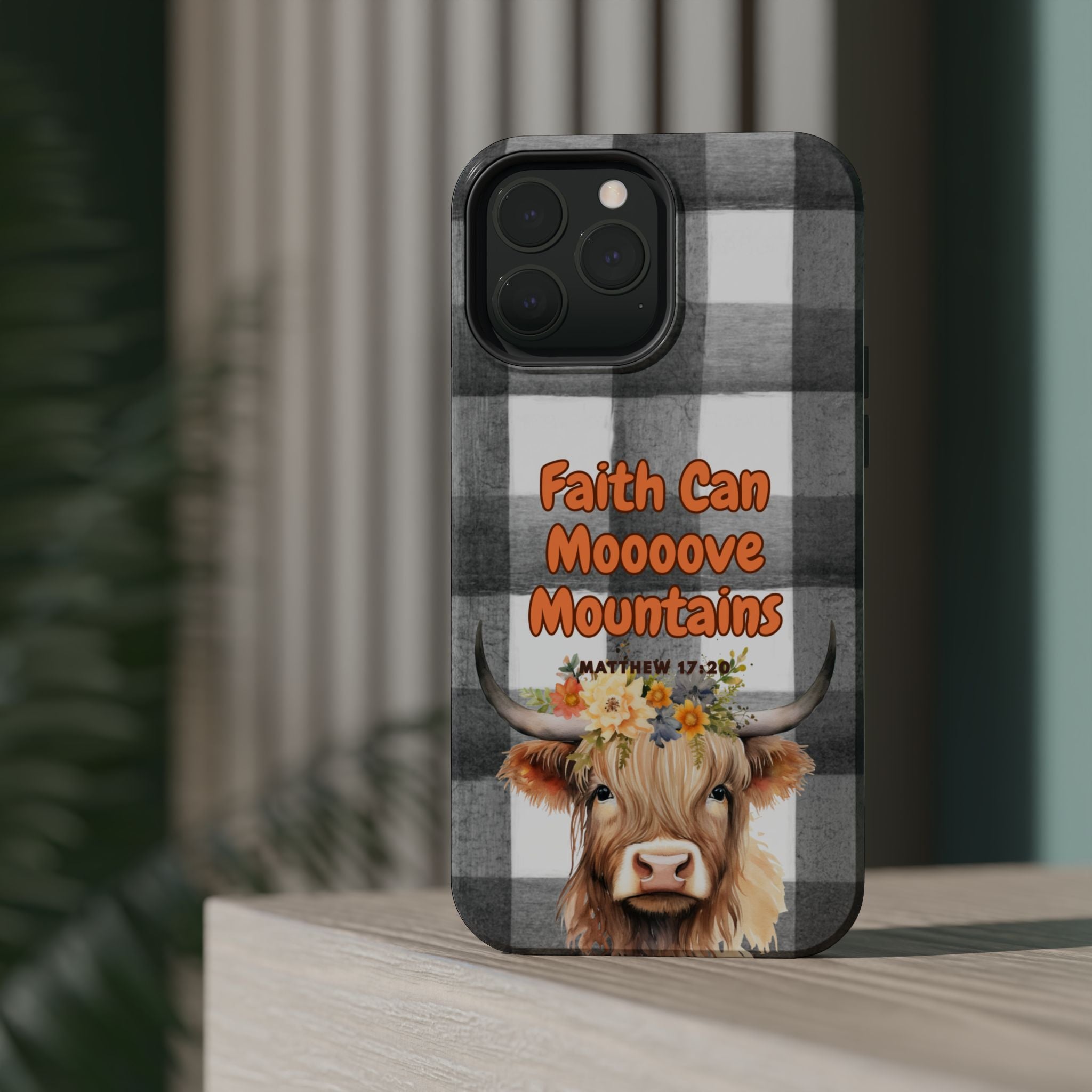 Faith Can Moooove Mountains Phone Case