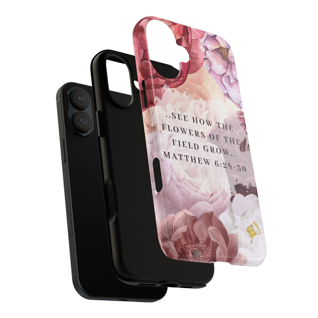 Matthew 6:28 Floral Samsung/Android Phone Case