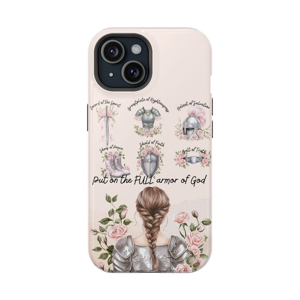 Armor of God (brown hair) phone case
